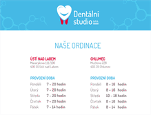 Tablet Screenshot of dentalnistudio.cz